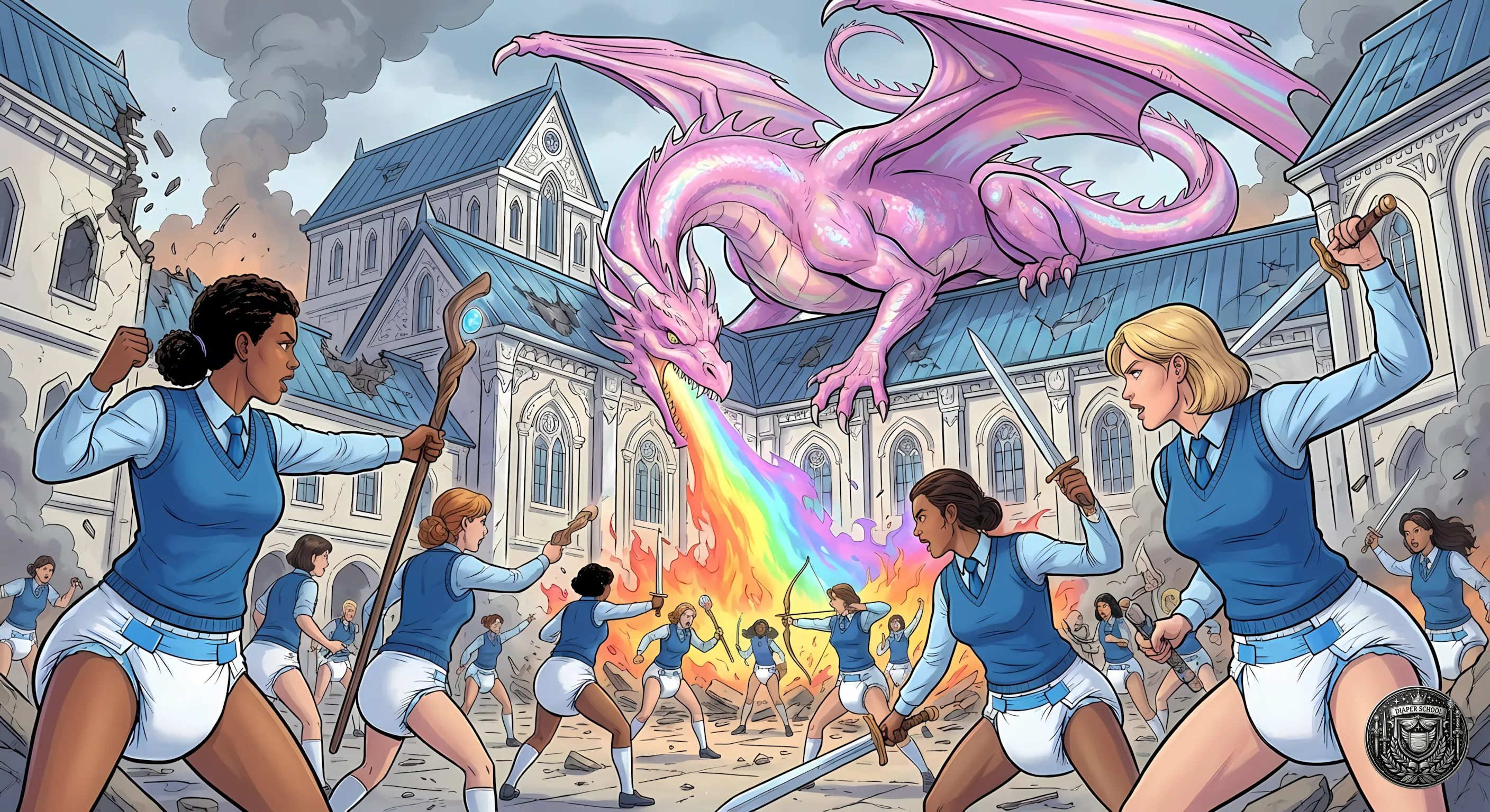 Defense of the School during the Old War (click to cycle)